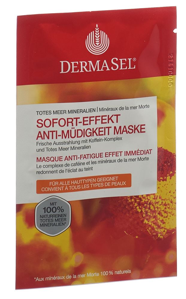 DermaSel Maske Anti-Müdigkeit deutsch/französisch Btl 12 ml