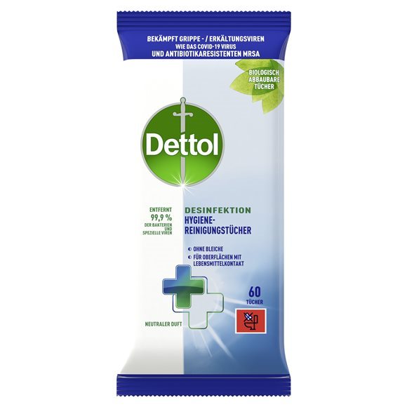 Dettol Desinfektions Reinigungtücher 60 Stk