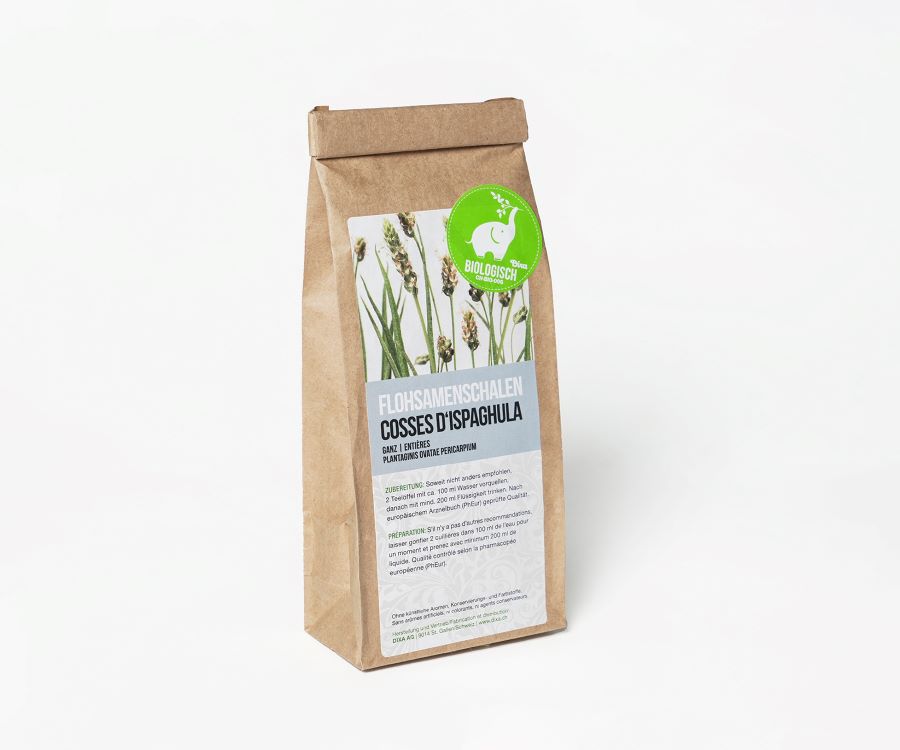 Dixa Flohsamenschalen indisch PhEur BIO ganz 170 g