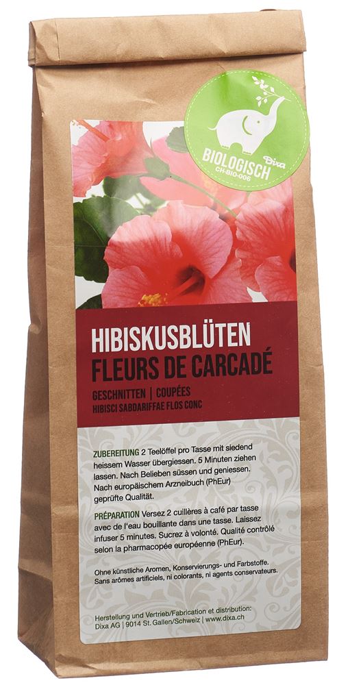 Dixa Karkade Hibiskusblüten PhEur BIO geschnitten 100 g