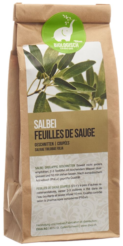 Dixa Salbeiblätter dreilappig DIX BIO geschnitten 90 g