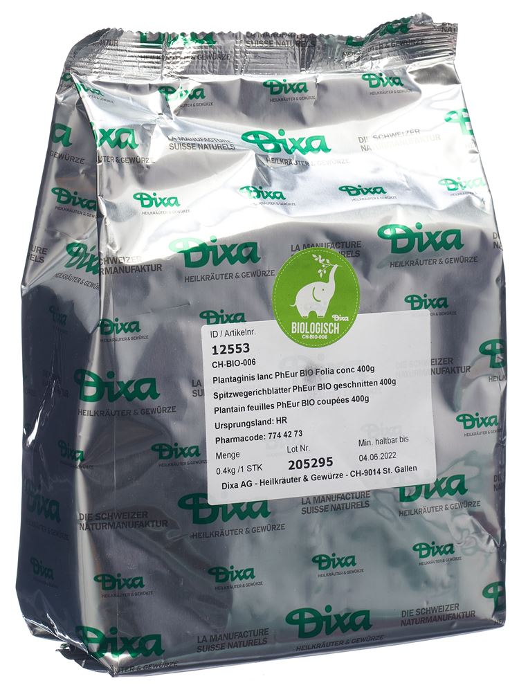 Dixa Spitzwegerichblätter DIX BIO geschnitten 400 g