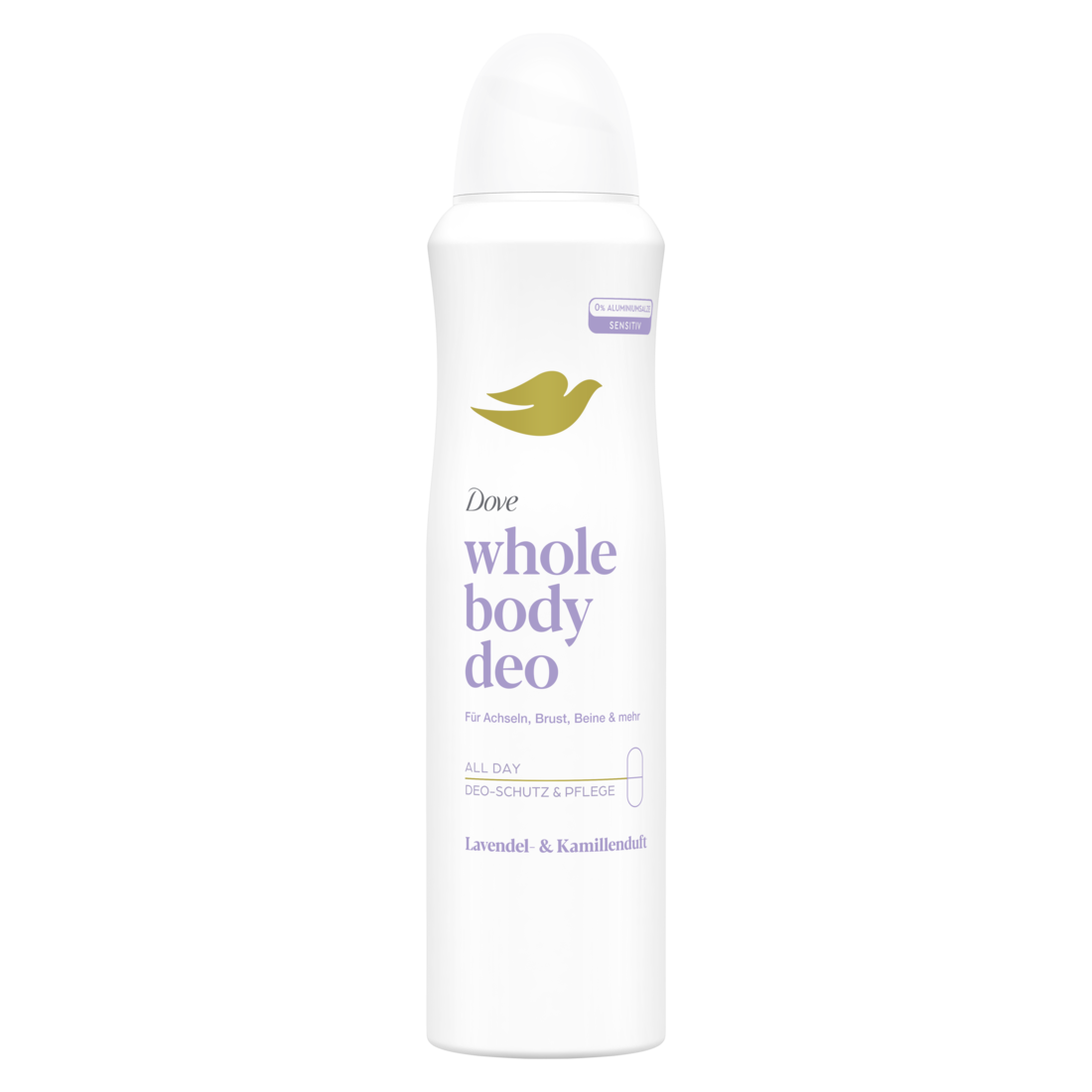 Dove Deo Whole Body Aeros Lavendel & Kamillenduft ohne Aluminiumsalze 150 ml