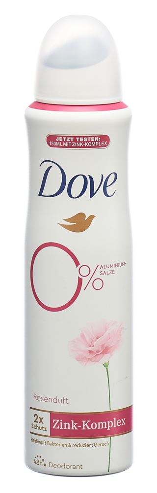 Dove Deodorant Aerosol Spray 0% Rosenduft 150 ml