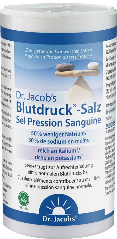 Dr. Jacob’s Blutdruck-Salz mit Kalium Ds 250 g