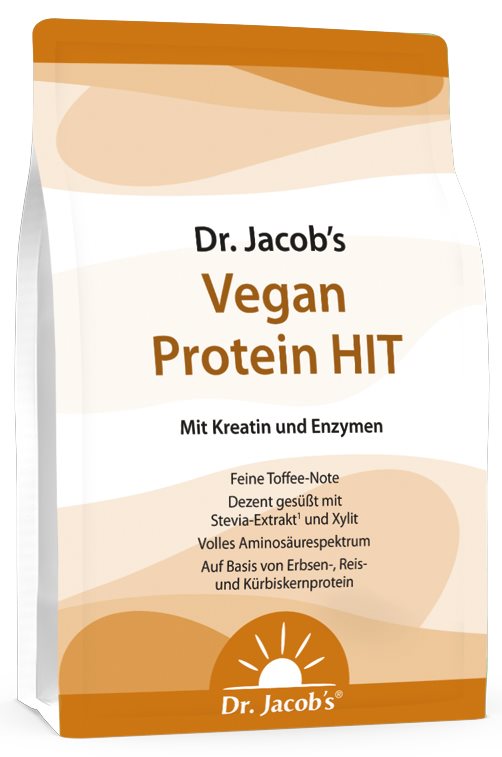 Dr. Jacob's Protein HIT Plv vegan Btl 1000 g