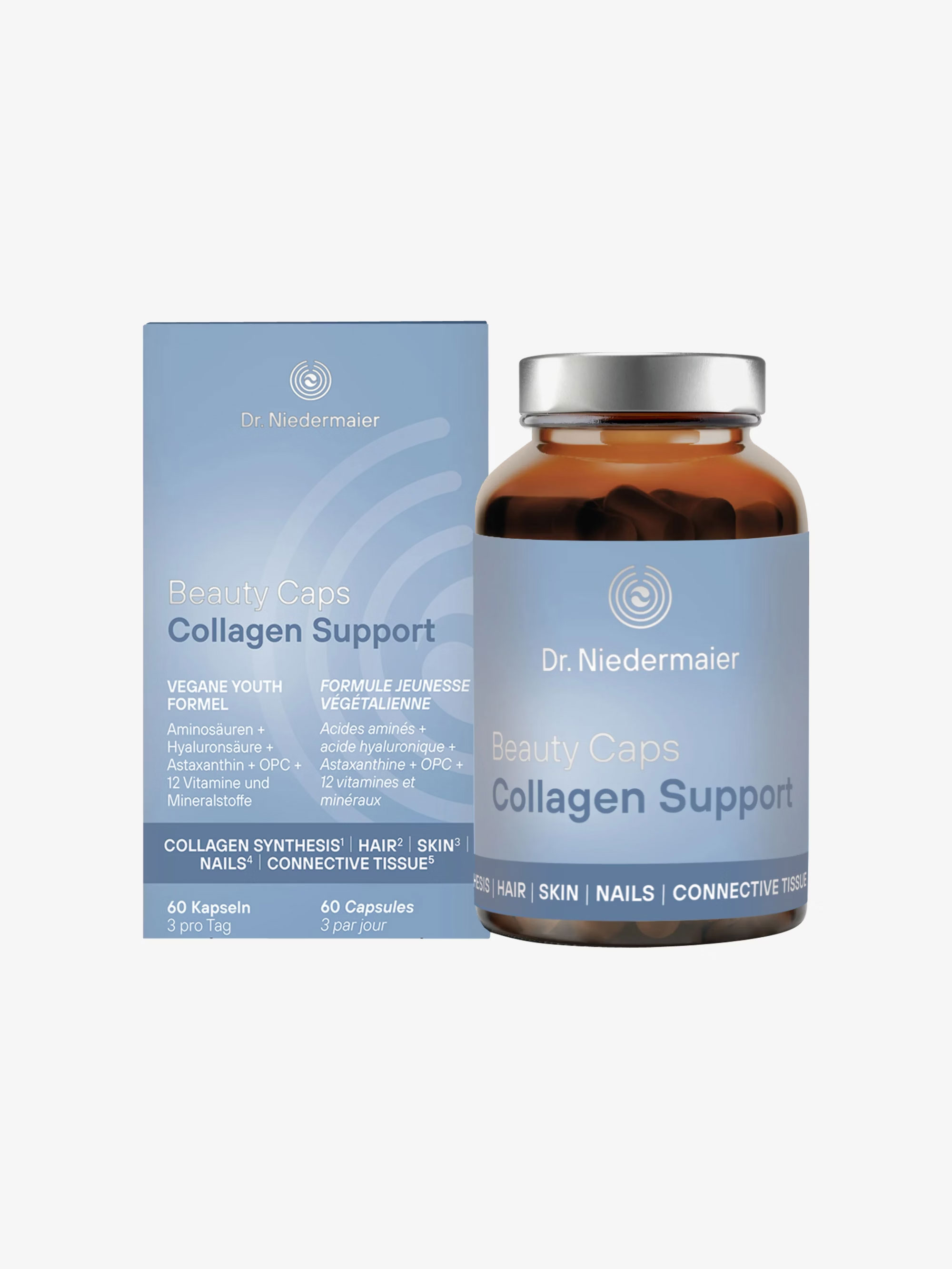 Dr. Niedermaier Beauty Kaps Collagen Support Glas 60 Stk