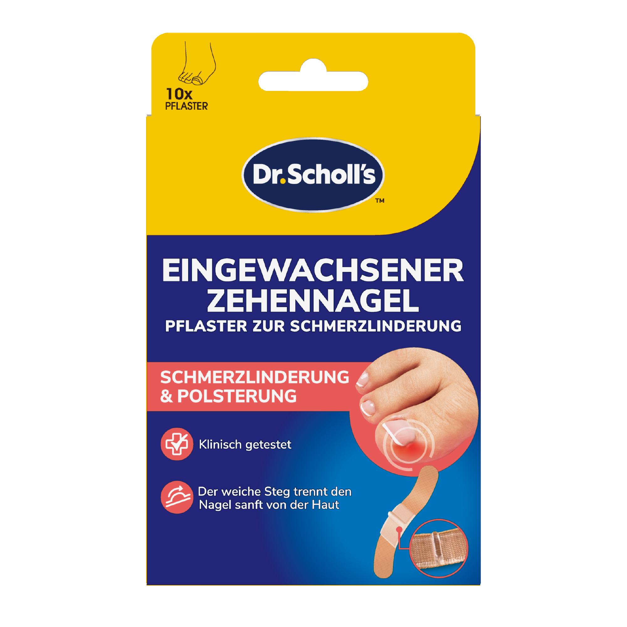 Dr. Scholl's Zehennagel Pflaster Universal Box 10 Stk