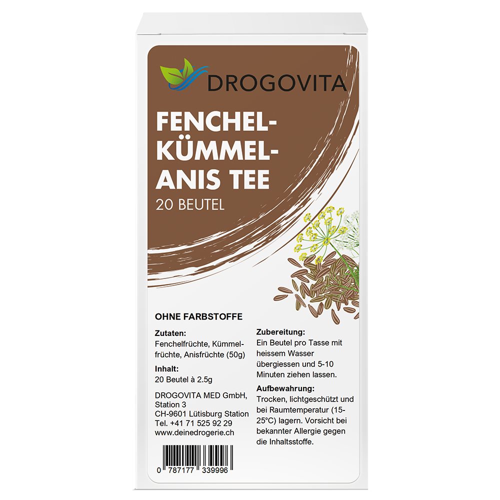 Drogovita Fenchel-Kümmel-Anis Tee Btl 20 Stk