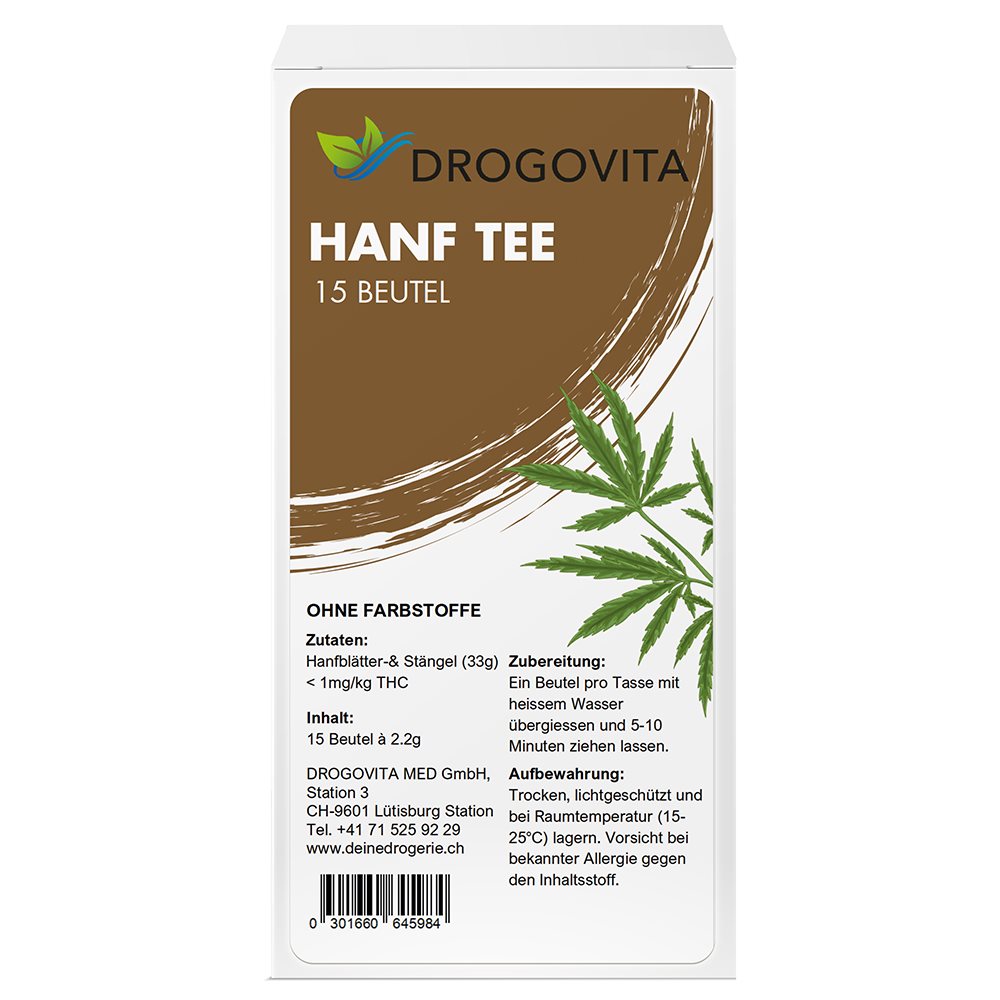 Drogovita Hanftee in Filterbeutel 15 Stk