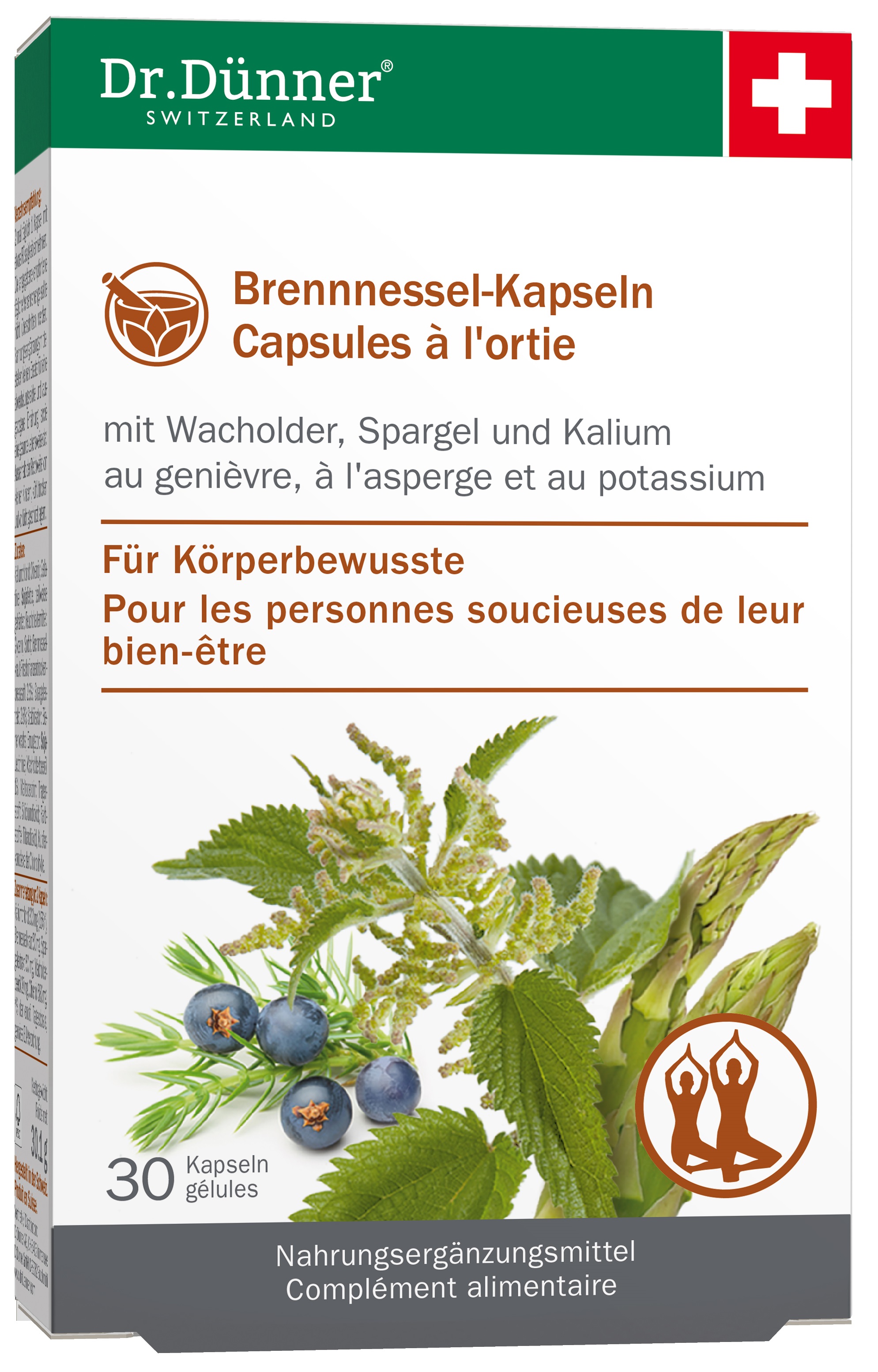 Dünner Brennnessel Entwässerung Kapseln 30 Stück