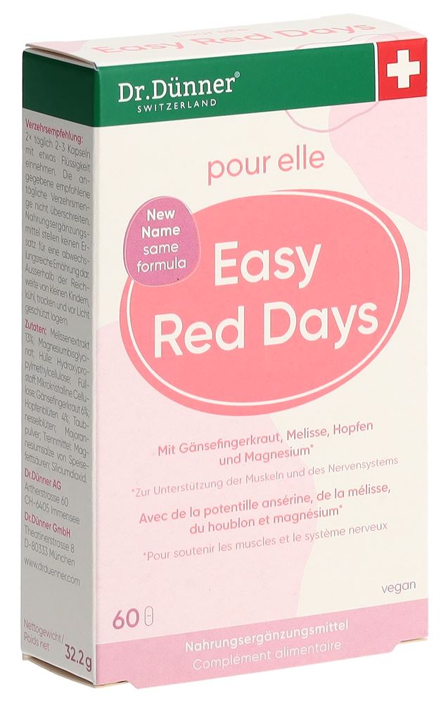 Dünner Easy Red Days Kaps 60 Stk