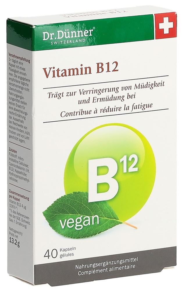 Dünner Vitamin B12 vegan Kaps 40 Stk