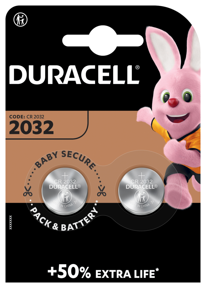 Duracell Batterie Cr2032 3V Lithium B2 XL 2 Stk
