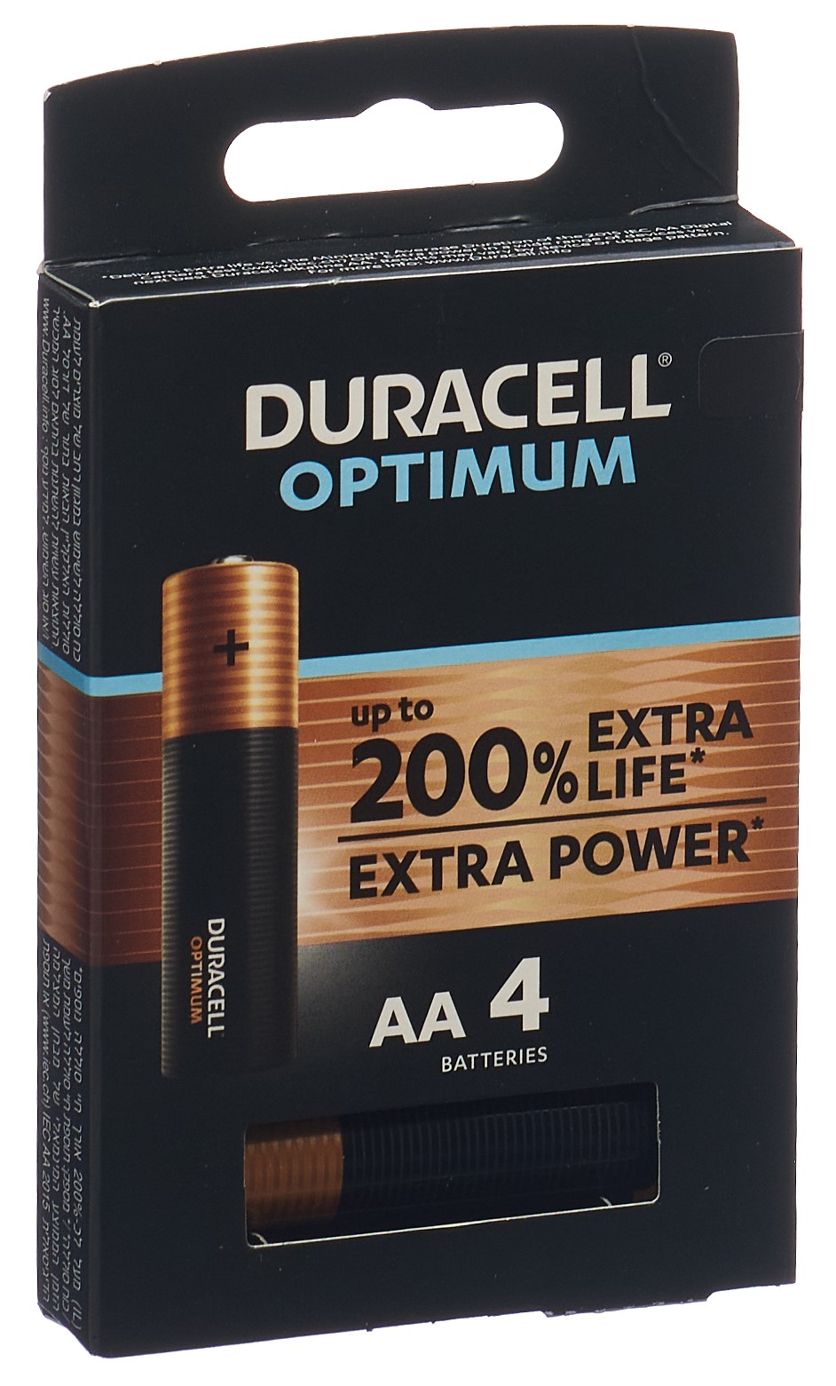 Duracell Batterie Optimum AA 4 Stk