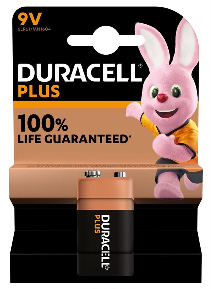 Duracell Batterie Plus 9V / 6Lr61