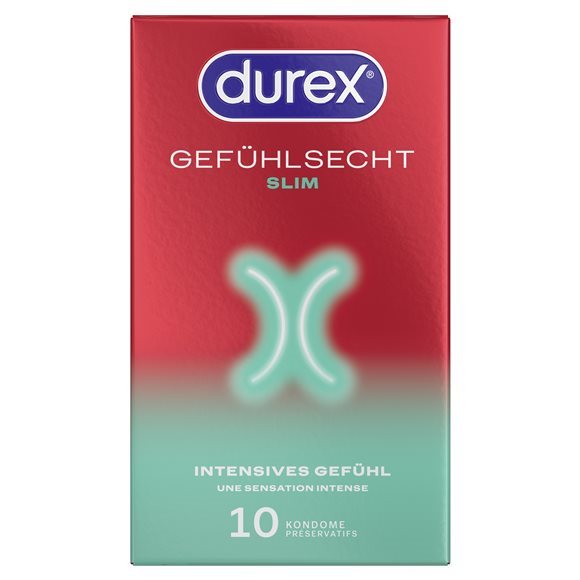 Durex Gefühlsecht Slim fit Präservativ 10 Stk