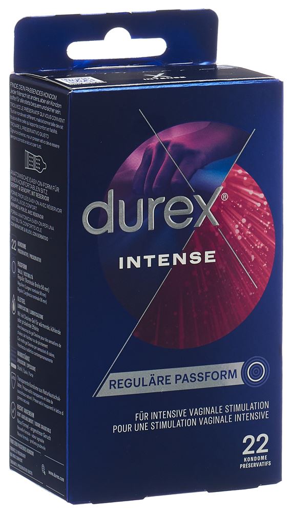 Durex Intense Orgasmic Präservativ Big Pack 22 Stk