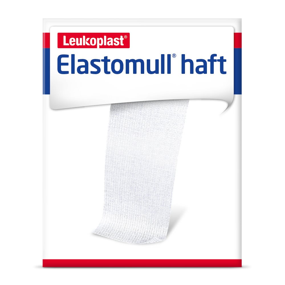 Elastomull haft Gazebinde 8cmx20m weiss Rolle