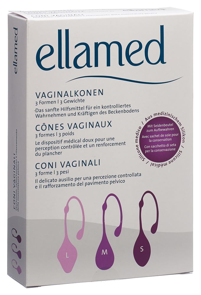 ellamed Vaginalkonen 3 Formen / 3 Gewichte 3 Stk