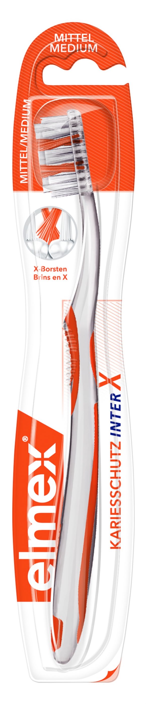 elmex Kariesschutz InterX Mittel Zahnbürste Zahnbürste