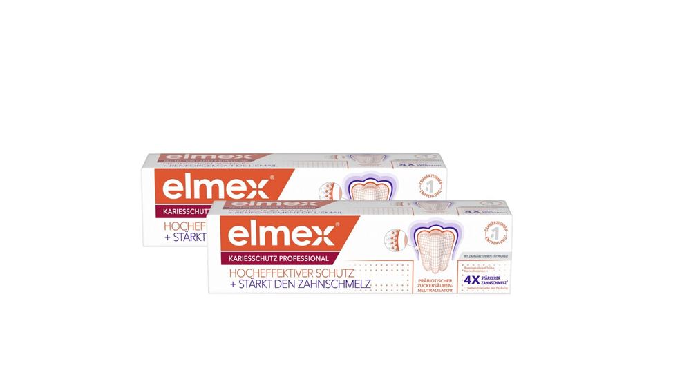 elmex Kariesschutz Professional Zahnpasta Duo 2 x 75 ml