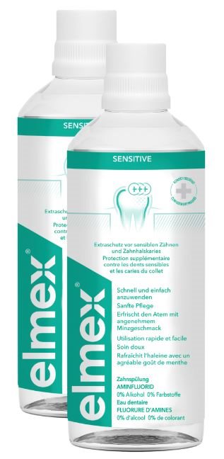 elmex Sensitive Zahnspülung Duo 2 x 400 ml