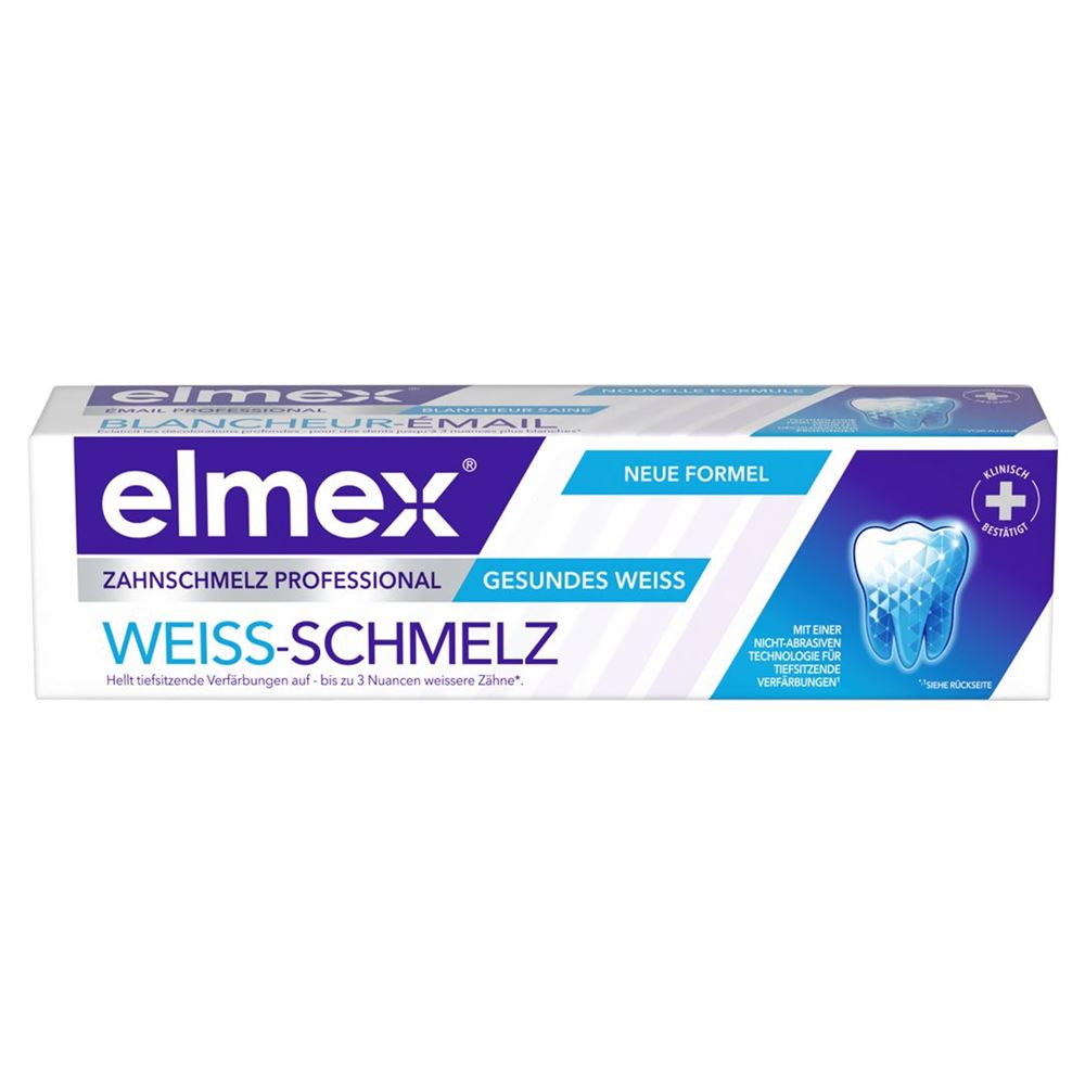 elmex Zahnschmelz Professional Zahnpasta gesundes weiss weiss-Schmelz Tb 75 ml