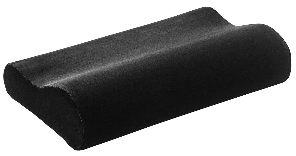 Elsa Nackenkissen 50x11cm inklusiv Veloursbezug schwarz