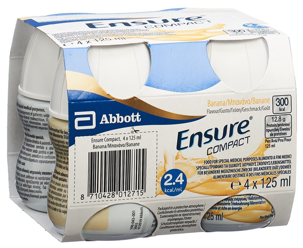 Ensure Compact Banane 4 x 125 ml