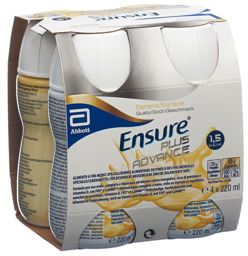 Ensure Plus Advance Banane 4 x 220 ml