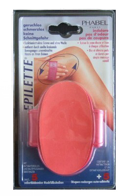 epilette Haarentferner for Lady Körper inklusiv 5 Nachfüllscheiben