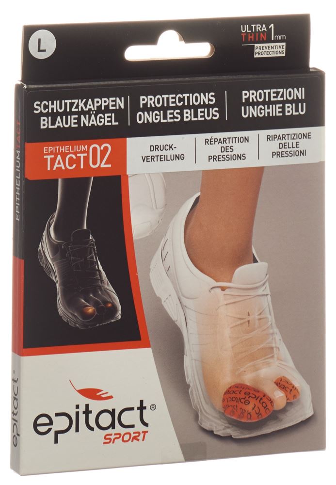 Epitact Sport Zehenschutzkappe bei blauen Nägeln L 34mm 2 Stk