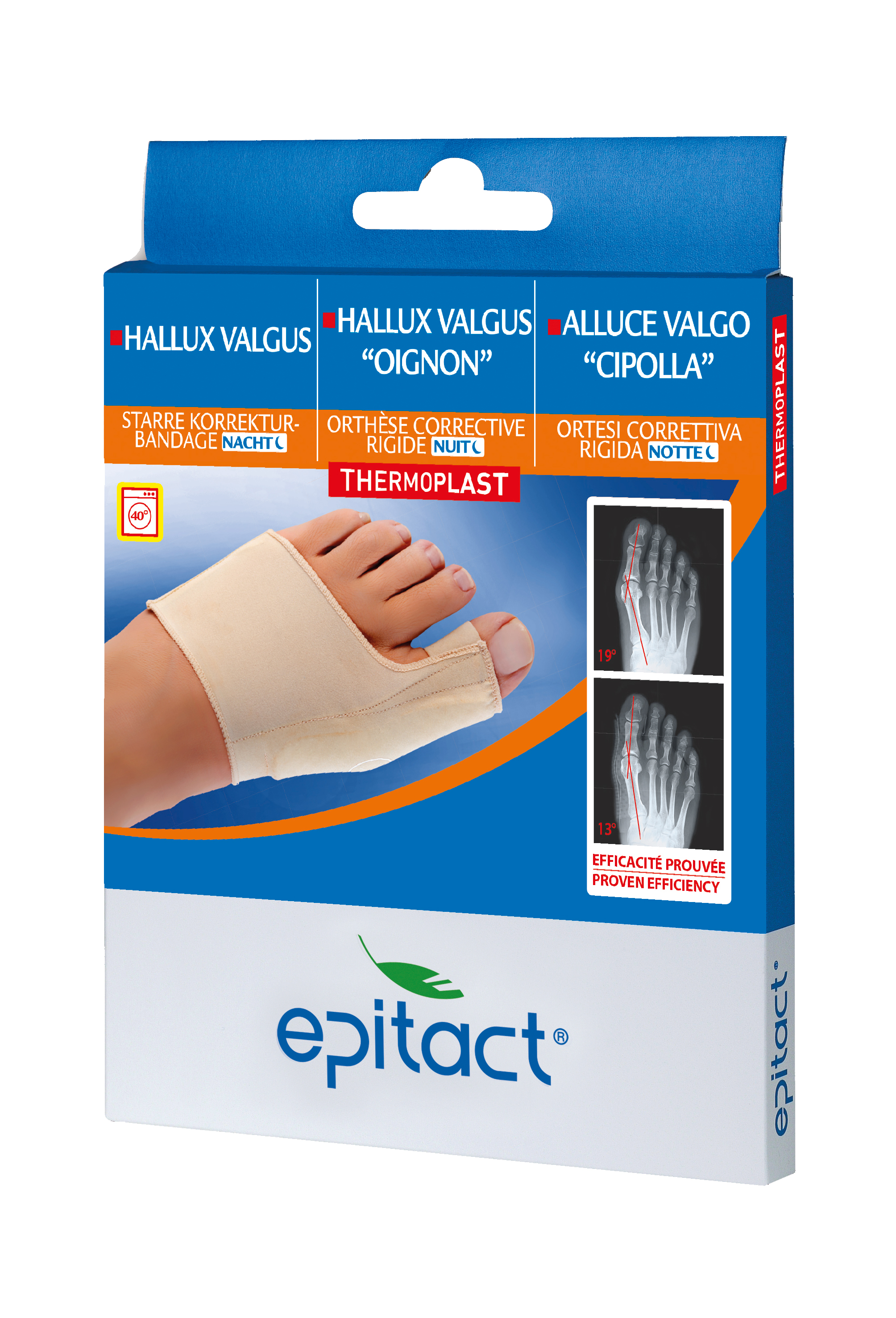Epitact starre Korrekturbandage Hallux Valgus Nacht S 20-21.5cm