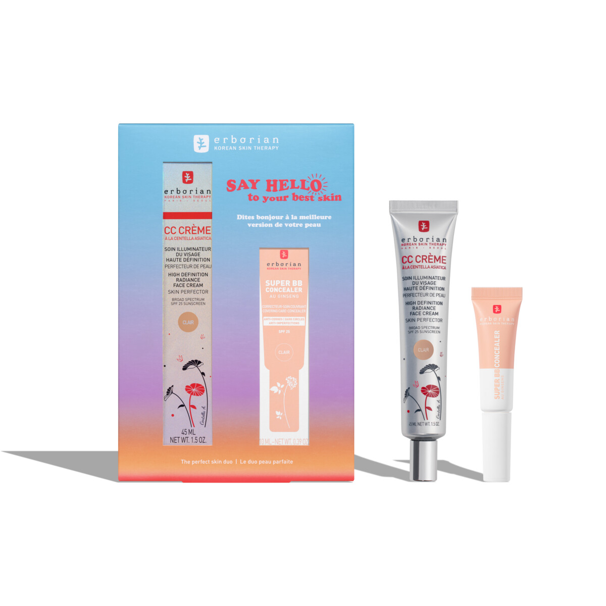 Erborian KIT CC Creme Super BB Concealer clair 2 Stk