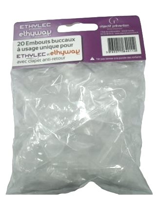 Ethylec Austauschformmundstück für elektronisches Atem-Alkohol-Messgerät 20 Stk