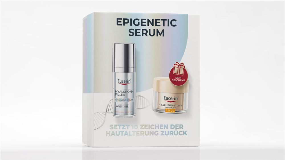 Eucerin Xmas Set Hyaluron-Filler Epigenetic Serum + Geschenk Hyaluron-Filler + Elasticity Tagespflege Lsf30 20 ml