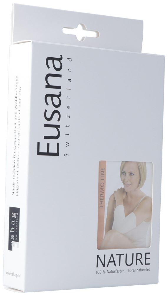 Eusana Kniewärmer doppelt gestrickt S ivoire