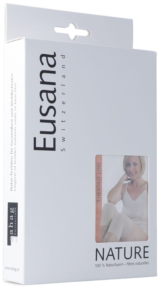 Eusana Pure Knie- & Ellbogenwärmer M anatomisch beige 1 Paar