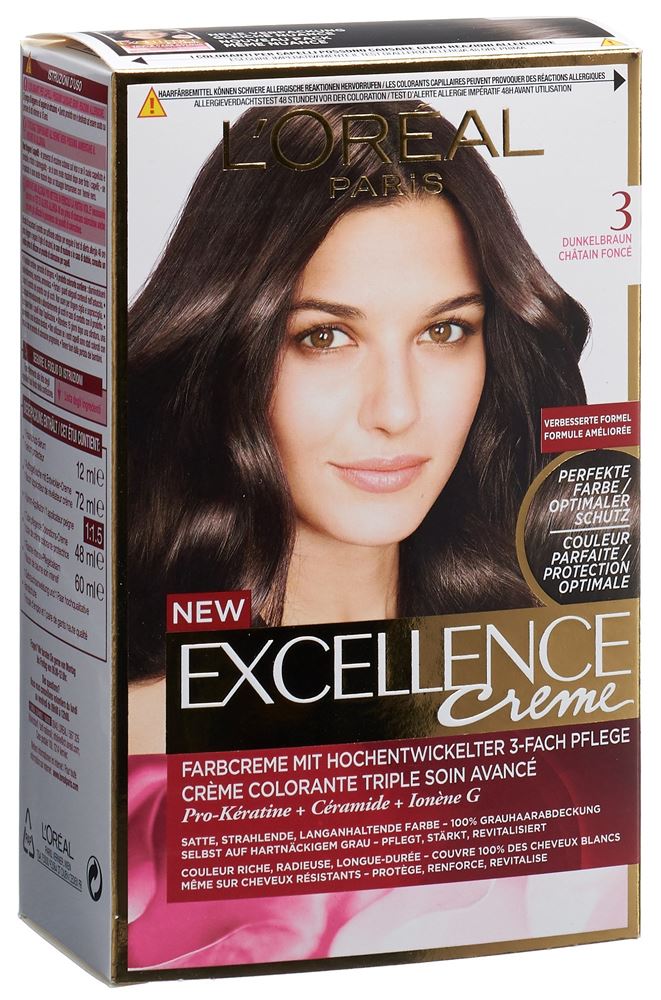 Excellence Creme Triple Protection 3 dunkelbraun