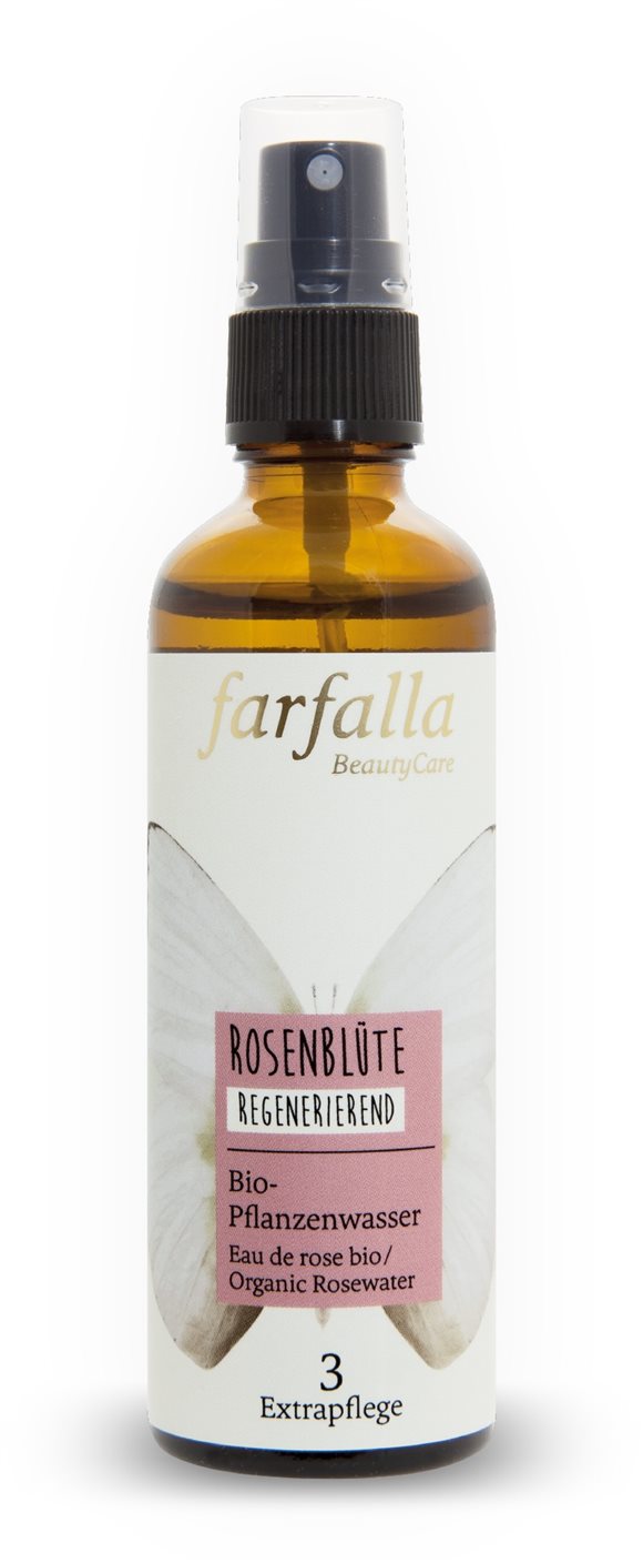 farfalla Bio-Pflanzenwasser Rosenblüte Spr 75 ml