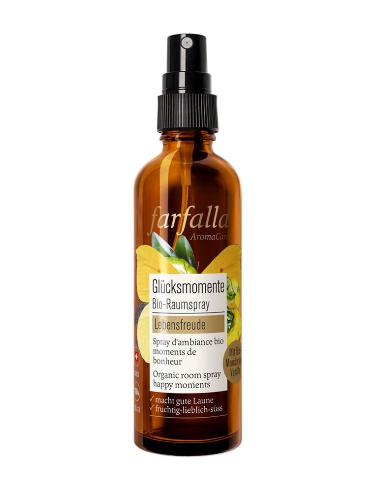 farfalla Bio-Raumspray Lebensfreude Vanille-Mandarine Glücksmomente 75 ml
