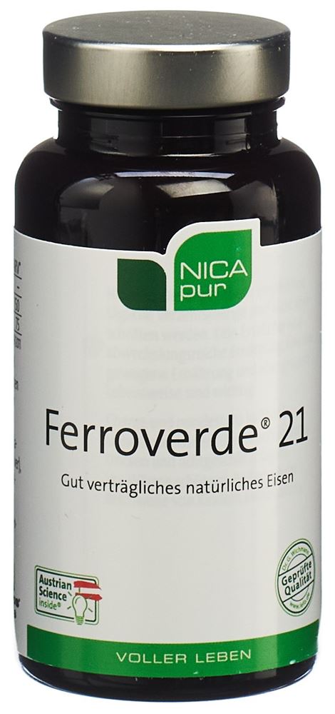 Ferroverde Kaps 21 mg pflanzliches Eisen Ds 60 Stk