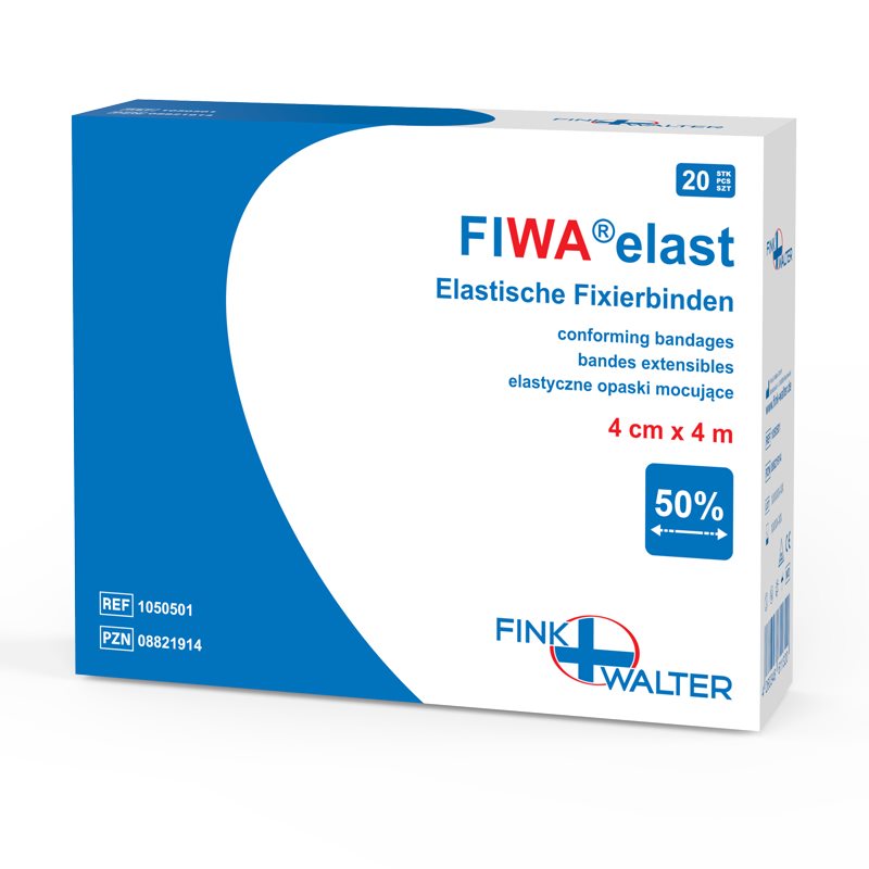 Fiwa elast Fixierbinden 4cmx4m Rolle 20 Stk