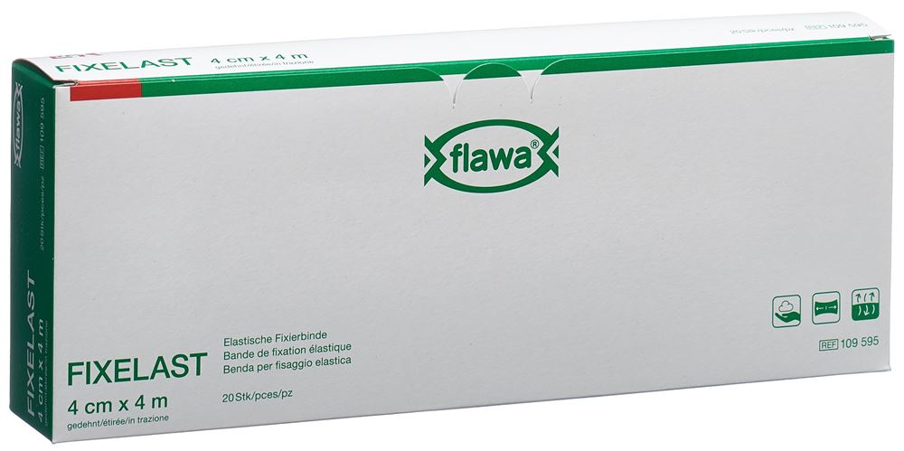 Flawa Fixelast Fixierbinde 4cmx4m in Cellux 20 Stk