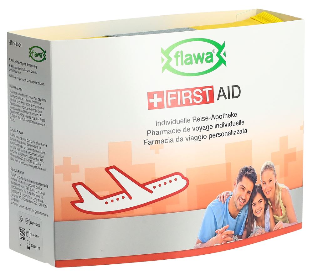 Flawa Individuelle Reise-Apotheke gelb/grau
