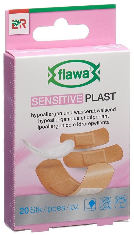 Flawa Sensitive Plast Pflaster 3 Grössen 20 Stk