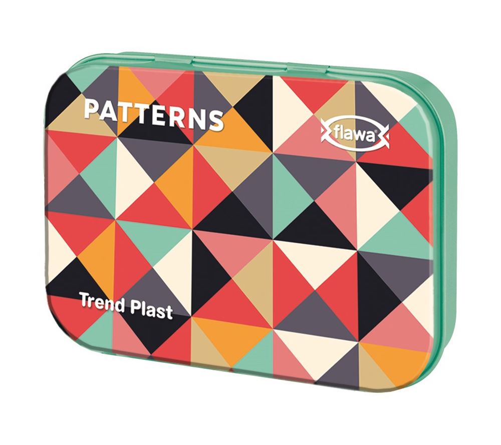 Flawa Trend Plast Patterns Tin Box 20 Stk