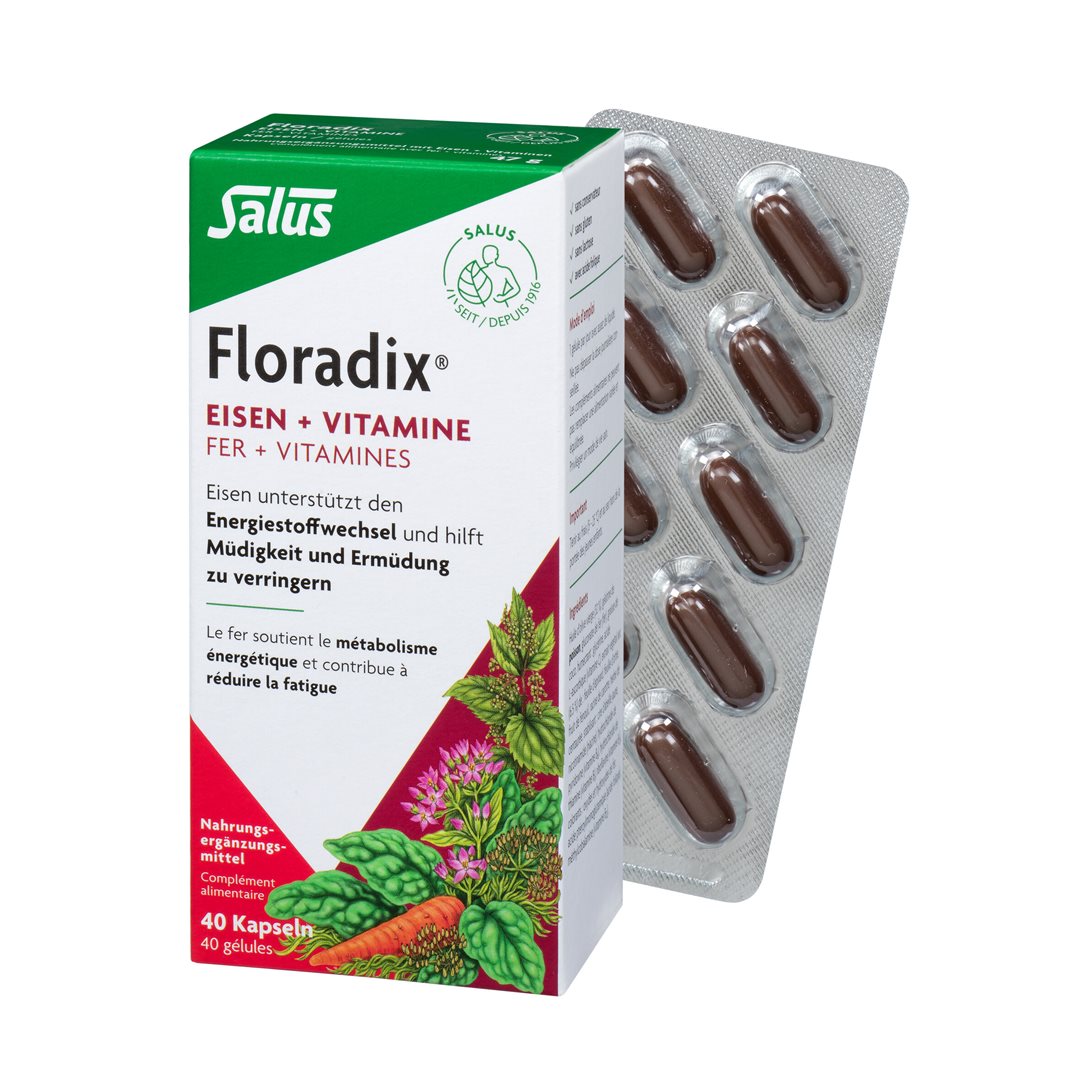 Floradix Eisen + Vitamine Kaps 40 Stk