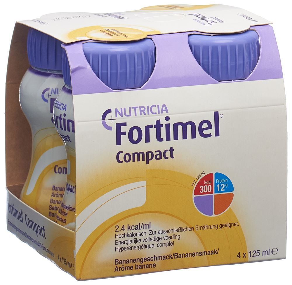 Fortimel Compact 2.4 kcal Banane 4 Fl 125 ml